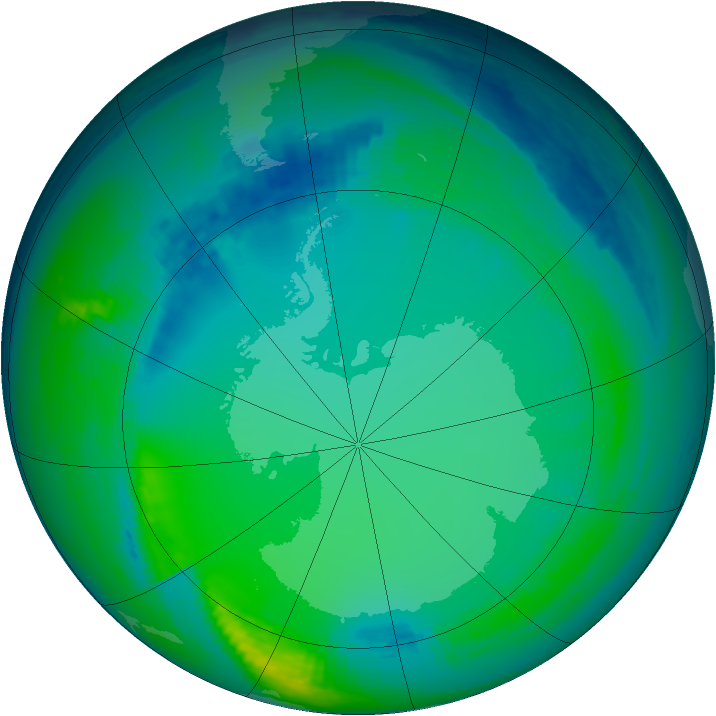 Ozone Map 2004-07-16